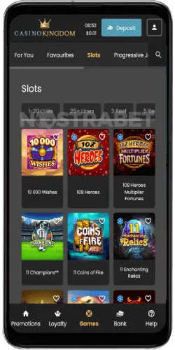 casino kingdom mobile application